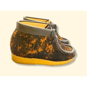 Clarks Wallabee Boot in Premium Hair Tortoise Shell Print